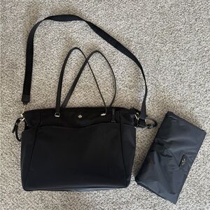 Kate Spade Jae Black Diaper Bag Baby Tote Nylon